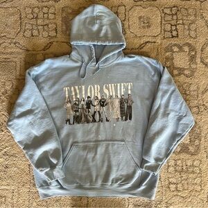 Taylor Swift Midnight Era’s Tour Light Blue Hoodie Size XL